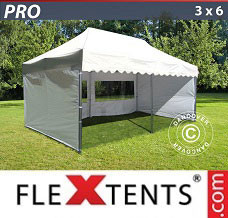 Event tent  3x6 m White, incl. 6 sidewalls