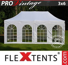 Event tent 3x6 m White, incl. 6 sidewalls