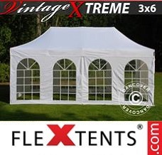 Event tent  3x6 m White, incl. 6 sidewalls