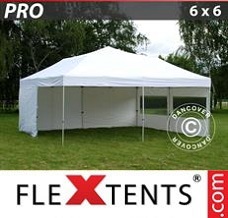 Event tent 6x6 m White, incl. 8 sidewalls