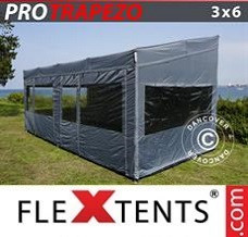 Event tent 3x6m Grey, incl. 4 sidewalls