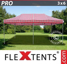 Event tent 3x6 m striped
