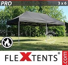 Event tent  3x6 m Black, Flame retardant