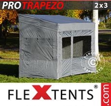 Event tent 2x3m Grey, incl. 4 sidewalls