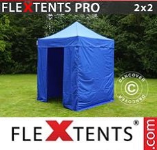 Event tent  2x2 m Blue, incl. 4 sidewalls