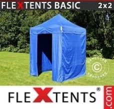 Event tent 2x2 m Blue, incl. 4 sidewalls