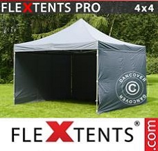 Event tent 4x4 m Grey, incl. 4 sidewalls