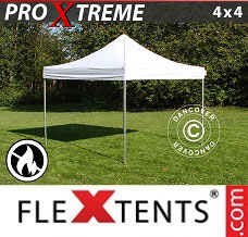 Event tent 4x4 m White, Flame retardant