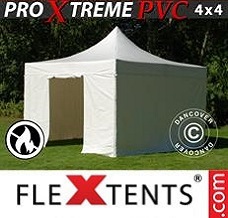 Event tent  4x4 m White, Incl. 4 sidewalls
