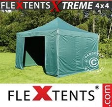 Event tent 4x4 m Green, incl. 4 sidewalls