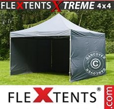 Event tent  4x4 m Grey, incl. 4 sidewalls