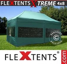 Event tent 4x8 m Green, incl. 6 sidewalls