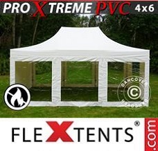Event tent  4x6 m White, incl. 8 sidewalls