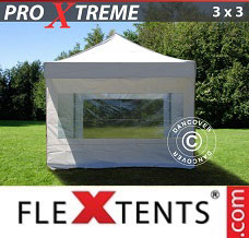 Event tent 3x3 m White, incl. 4 sidewalls