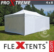 Event tent  4x8 m White, incl. 6 sidewalls