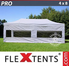Event tent 4x8 m White, incl. 6 sidewalls