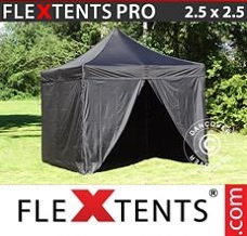 Event tent 2.5x2.5 m Black, incl. 4 sidewalls