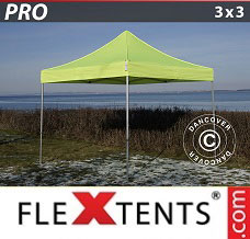 Event tent 3x3 m Neon yellow/green