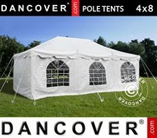 Event tent 4x8 m PVC, White