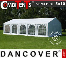 Event tent 5x10 m, 3-in-1, White