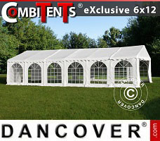 Event tent 6x12m 4-in-1, White