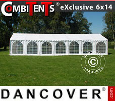 Event tent 6x14m 5-in-1, White
