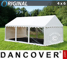Event tent 4x6 m PVC, Panorama, White
