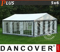 Event tent 5x6m PE, Grey/White