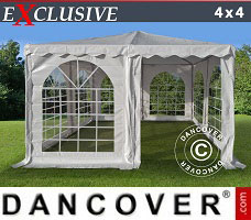 Event tent 4x4 m PVC, White