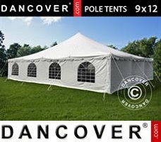Event tent 9x12 m PVC, White
