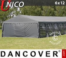 Event tent 6x12 m, Dark Grey
