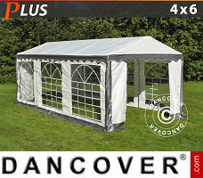 Event tent 4x6 m PE, Grey/White