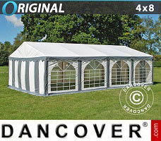 Event tent  4x8 m PVC, Grey/White