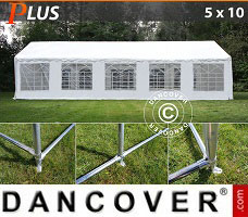 Event tent 5x10 m PE, White + Ground bar