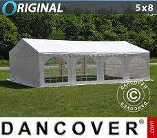 Event tent  5x8 m PVC, White