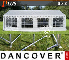 Event tent 5x8 m PE, White + Ground bar