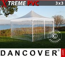 Event tent 3x3 m Clear, incl. 4 sidewalls