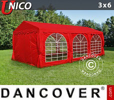Event tent 3x6 m, Red