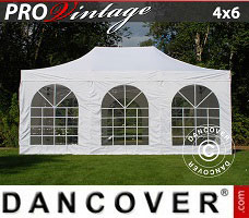 Event tent 4x6 m White, incl. 8 sidewalls