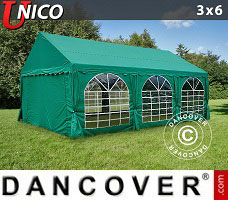 Event tent 3x6 m, Dark Green