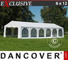 Event tent  6x12 m PVC, White