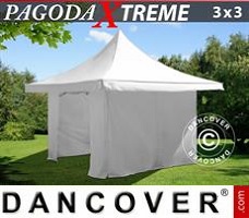 Event tent 3x3 m / (4x4 m) White, incl. 4 sidewalls