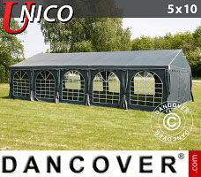 Event tent 5x10 m, Dark Grey