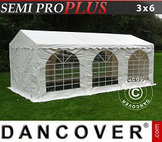 Event tent 3x6 m PVC, White 