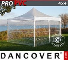 Event tent 4x4 m Clear, incl. 4 sidewalls