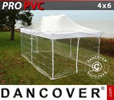 Event tent 4x6 m Clear, incl. 8 sidewalls
